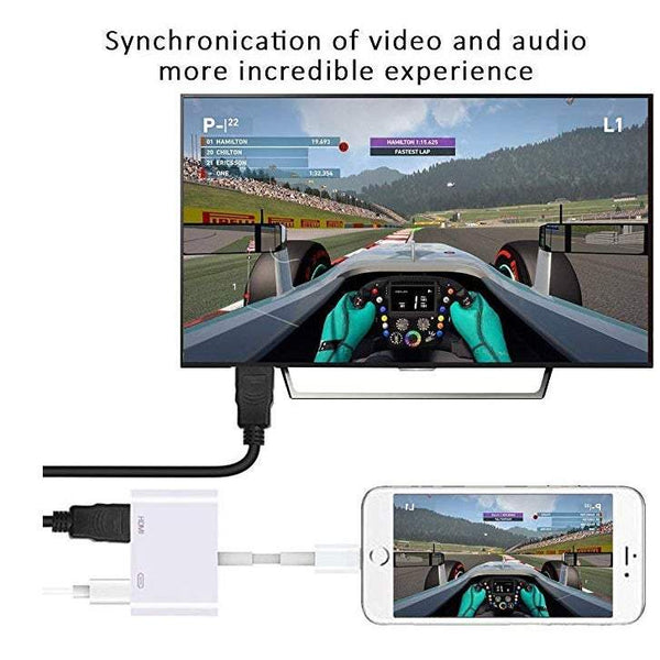 Audio Video Cables Lighting Av Hdmi / Hdtv Tv Digital Adapter For Iphone 5 5S 6 6S 7 Plus Cables & Adapters
