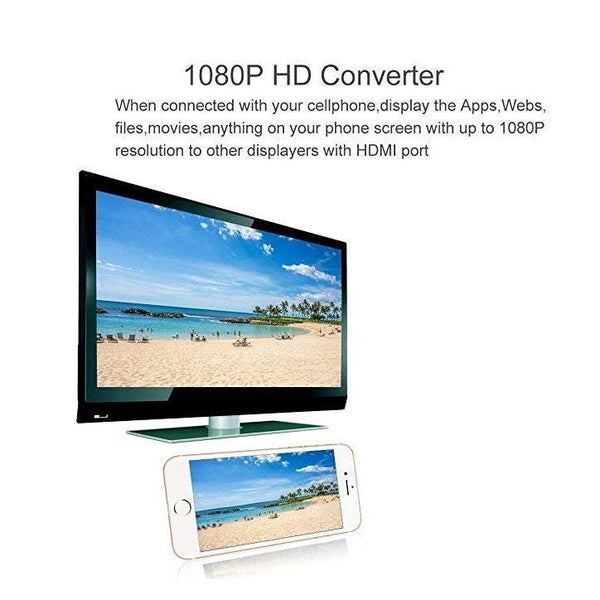 Audio Video Cables Lighting Av Hdmi / Hdtv Tv Digital Adapter For Iphone 5 5S 6 6S 7 Plus Cables & Adapters