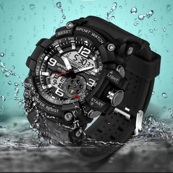 Veile Studios 740 5321 Luminous Double Movement Men Watch Black Watches