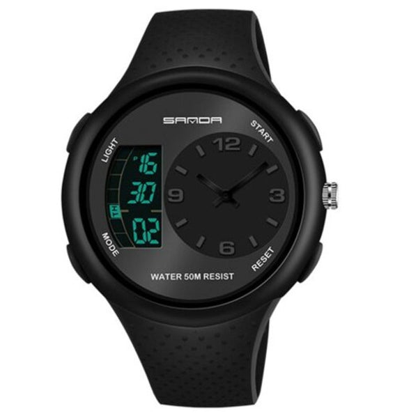 Veile Studios 763 Men's Sports Watch Waterproof Stylish Multi Function Luminous Black Watches