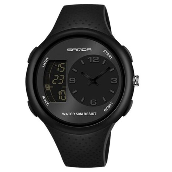 Veile Studios 763 Men's Sports Watch Waterproof Stylish Multi Function Luminous Black Watches