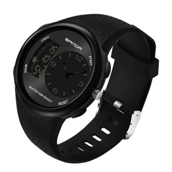 Veile Studios 763 Men's Sports Watch Waterproof Stylish Multi Function Luminous Black Watches