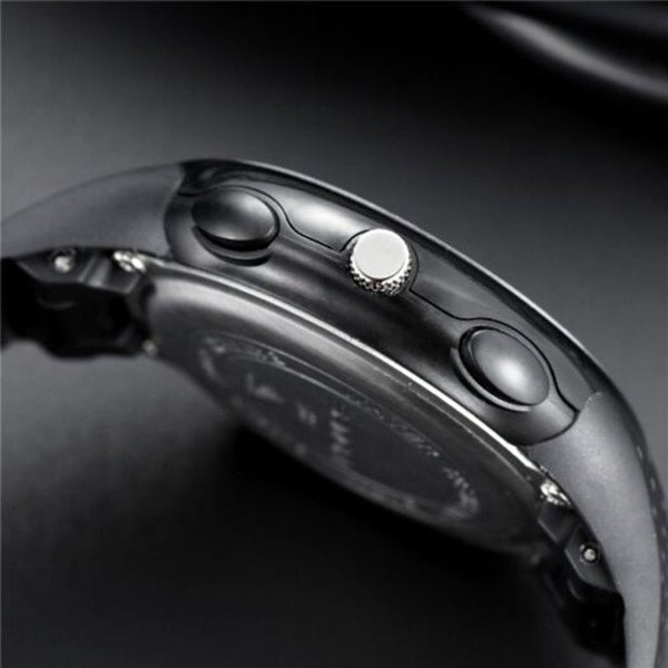 Veile Studios 763 Men's Sports Watch Waterproof Stylish Multi Function Luminous Black Watches