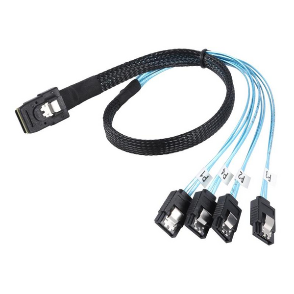 Sas Sff 8087 36Pin To 4Sata 7Pin Cable 12Gbps Hard Drive Data Splitter Cord
