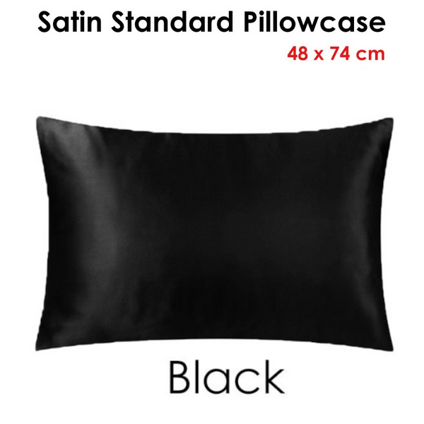 Satin Pillowcase Black Pillow Cases