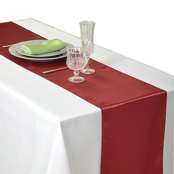 30X275cm Satin Table Runner Wedding Party Supplies Home Decor Table Runners