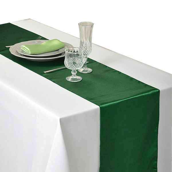 30X275cm Satin Table Runner Wedding Party Supplies Home Decor Table Runners