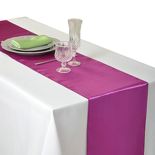 30X275cm Satin Table Runner Wedding Party Supplies Home Decor Table Runners