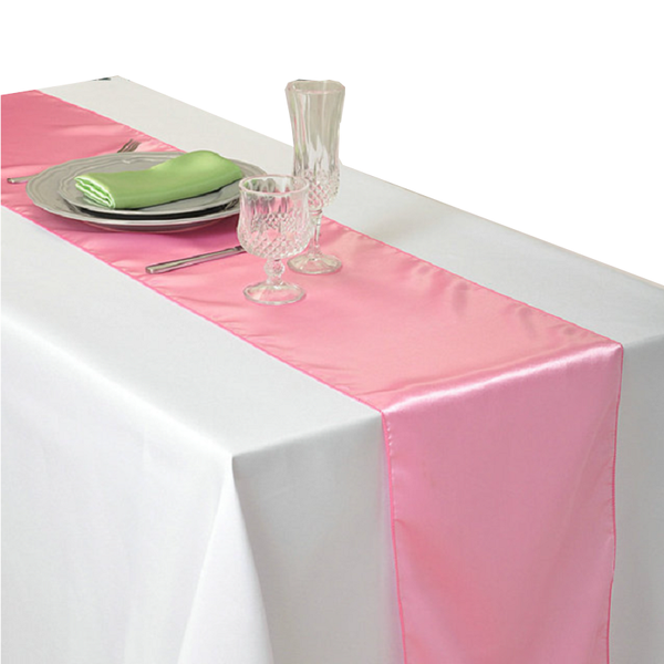30X275cm Satin Table Runner Wedding Party Supplies Home Decor Table Runners