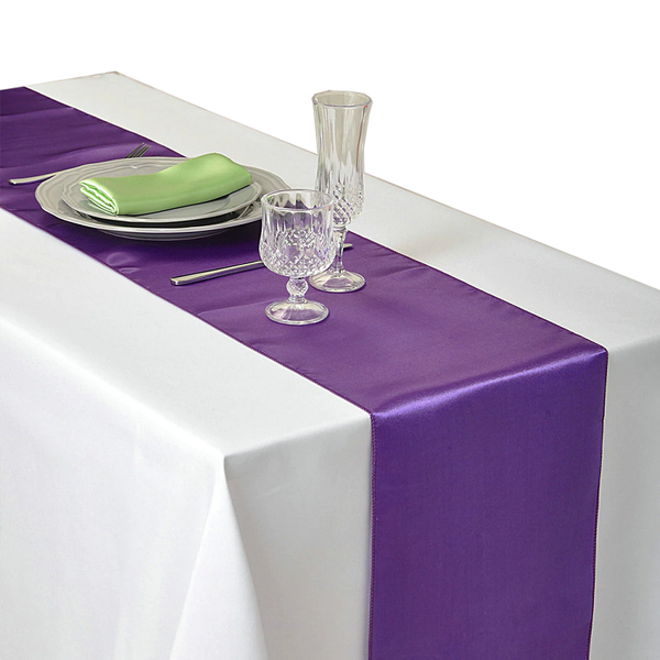 30X275cm Satin Table Runner Wedding Party Supplies Home Decor Table Runners