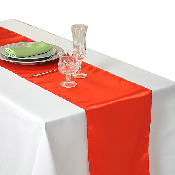 30X275cm Satin Table Runner Wedding Party Supplies Home Decor Table Runners