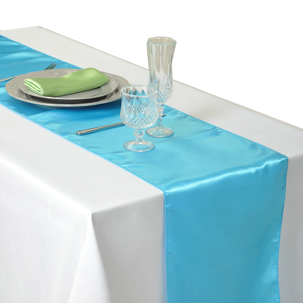 30X275cm Satin Table Runner Wedding Party Supplies Home Decor Table Runners