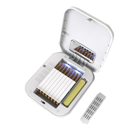 Saxophone Clarinet Reed Case 8Pcs With Uv Lamp Sterilization Multi Instrument Storage Box