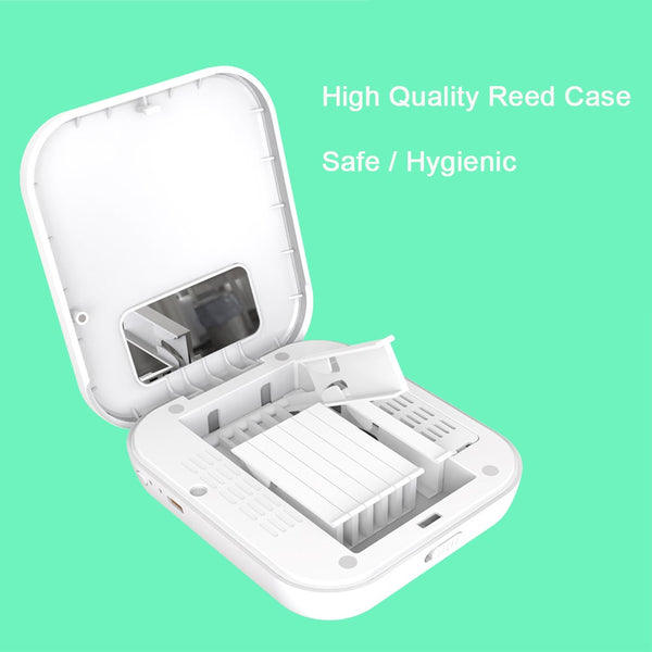 Saxophone Clarinet Reed Case 8Pcs With Uv Lamp Sterilization Multi Instrument Storage Box Woodwind Accessories