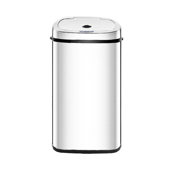 Devanti 50L Stainless Steel Motion Sensor Rubbish Bin Rubbish Bins