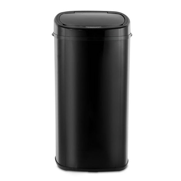Devanti 58L Motion Sensor Rubbish Bin Black Rubbish Bins