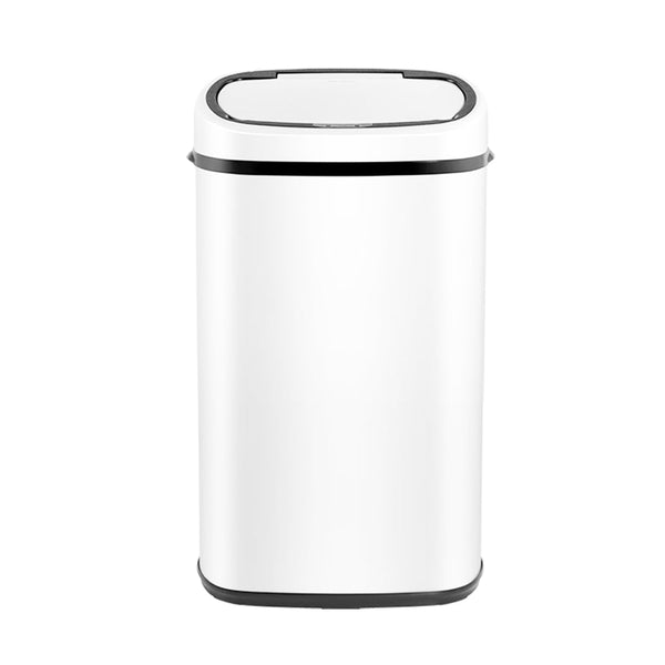 Devanti 58L Sensor Bin White Rubbish Bins