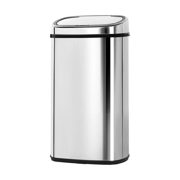 Devanti 68L Stainless Steel Motion Sensor Rubbish Bin Rubbish Bins
