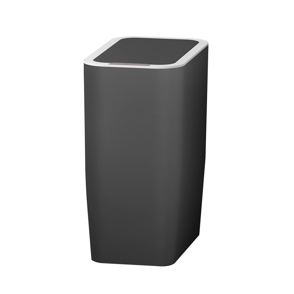 Devanti Motion Sensor Bin Automatic Waste Trash Can Ash Black 9L Rubbish Bins