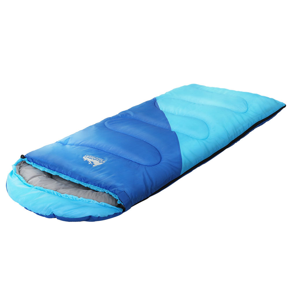 Weisshorn Sleeping Bag Bags Kids 172Cm Camping Hiking Thermal Blue Sleeping Bags