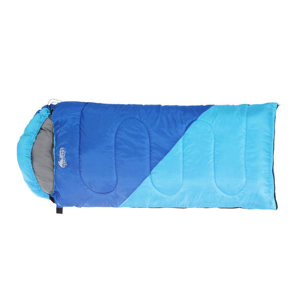 Weisshorn Sleeping Bag Bags Kids 172Cm Camping Hiking Thermal Blue Sleeping Bags