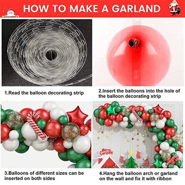 Christmas Garland Arch Tree Set Party Decorations Balloons