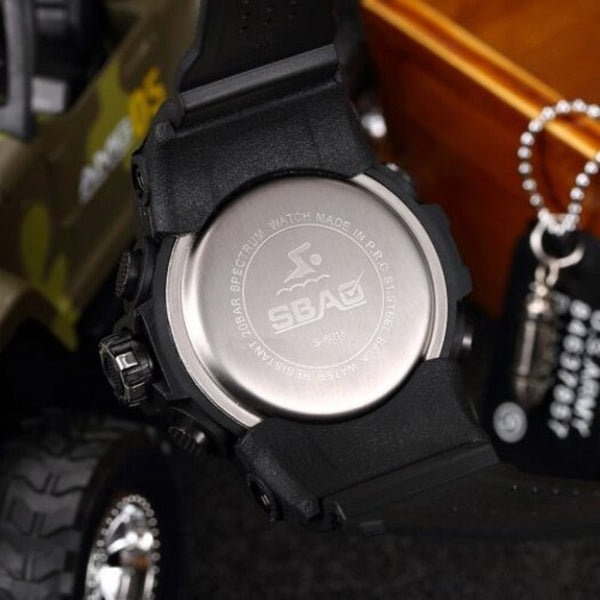 Veile Studios Sbao Men Outdoors Waterproof Electronic Watch Gold Watches