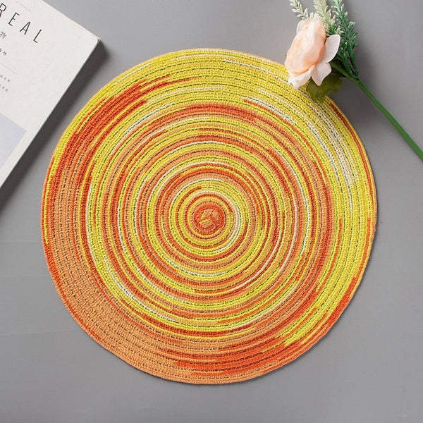 Heat Resistant Washable Decorative Placemats Home Dining Table Pv Coasters