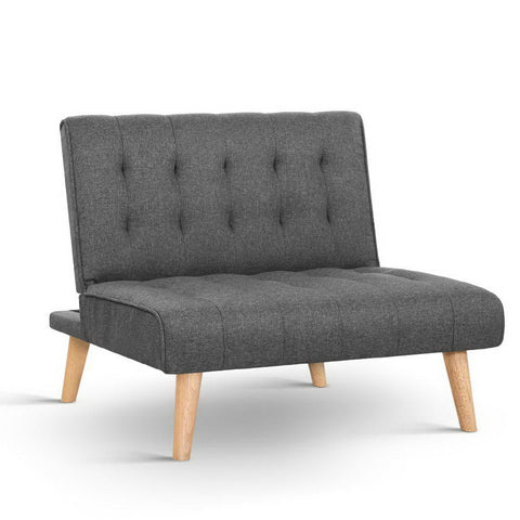 Artiss Linen Sofa Bed Lounge Chair Single Seater Modular Set