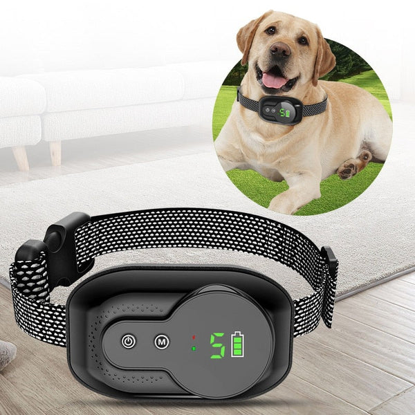Anti Barking Dog Collar Rechargeable Automatic Stopper Effective Ip67 Waterproof Collars For