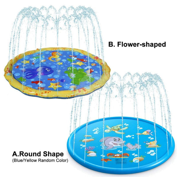 100Cm Inflatable Splash Sprinkler Play Mat Summer Water Toys Other Outdoor Toys