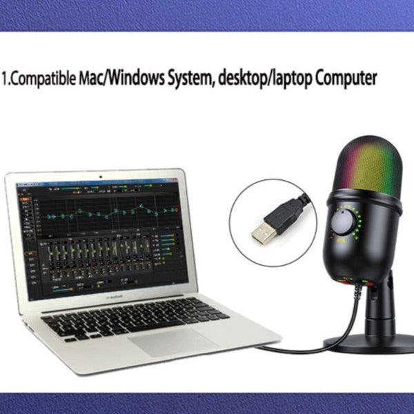 Podcast Youtube Recording Streaming Condenser Desktop Microphone Microphones