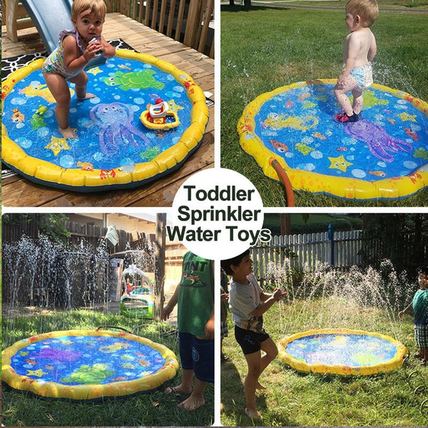 100Cm Inflatable Splash Sprinkler Play Mat Summer Water Toys Other Outdoor Toys