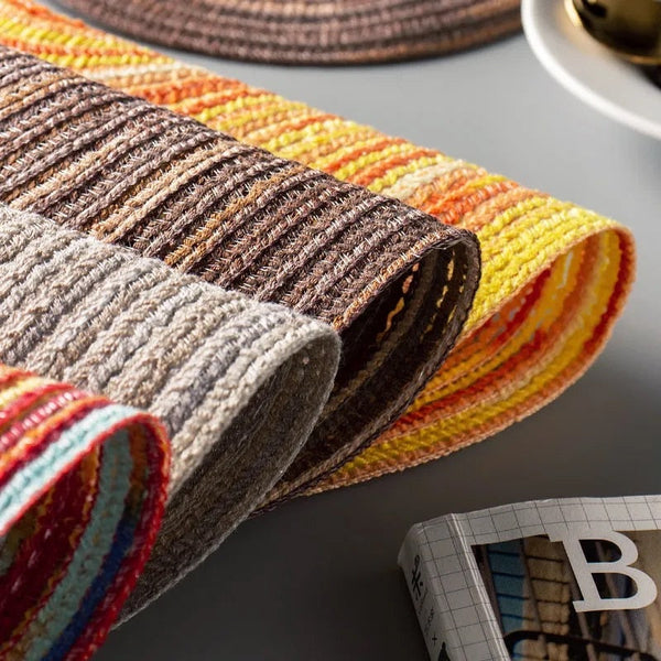 Heat Resistant Washable Decorative Placemats Home Dining Table Pv Coasters