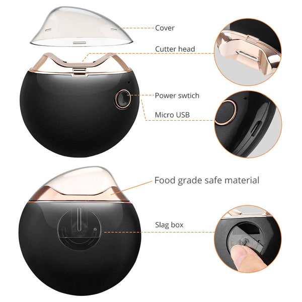 Electric Files & Tools Electric Nail Clipper Adults Baby Automatic Trimmer Debris Container