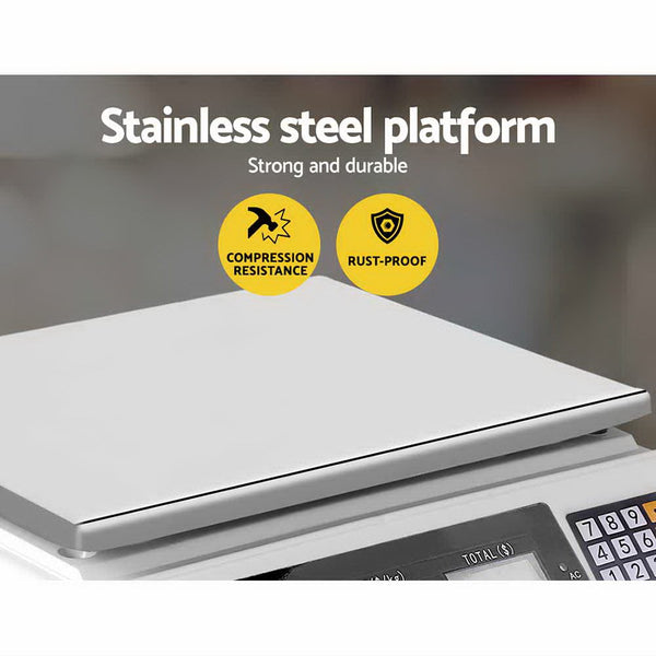 Emajin 40Kg Digital Kitchen Scale Electronic Weighing Shop Market Lcd Kitchen Scales