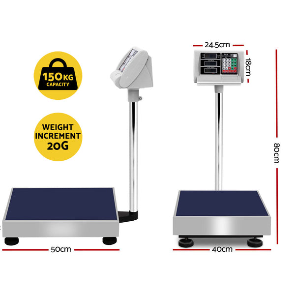 Emajin Platform Scales 150Kg Digital Electronic Shop Market Luggage Scales