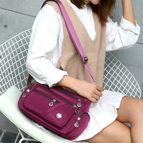Shoulder Messenger Bag Women Crossbody Purse Nylon Waterproof Travel Women's Bags & Handbags