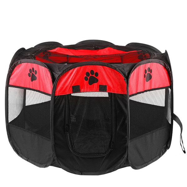 Octagonal Folding Pet Tent Dog House Indoor Playpen Fences & Pens