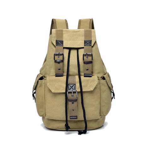 School Backpack Bags Backpacks Hiking Canvas Bookbag For Men Travel Outdoor Sports