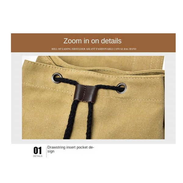 School Backpack Bags Hiking Canvas Bookbag For Men Travel Backpacks
