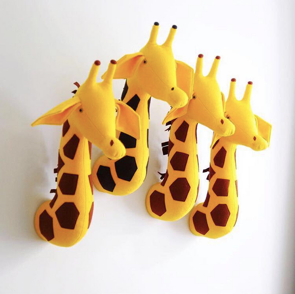 Soft Safari Animal Wall Mount Bedroom Decor Racks & Hooks