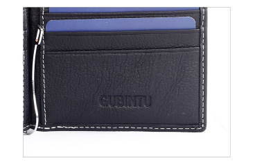 Veile Studios Women's Men Slim Leather Billfold Multifunction Wallet Money Clip Money Clips