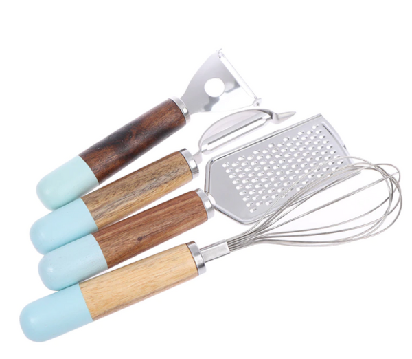 Aqua Dipped Kitchen Utensils Handle Cooking Baking Tools Cooking Utensils
