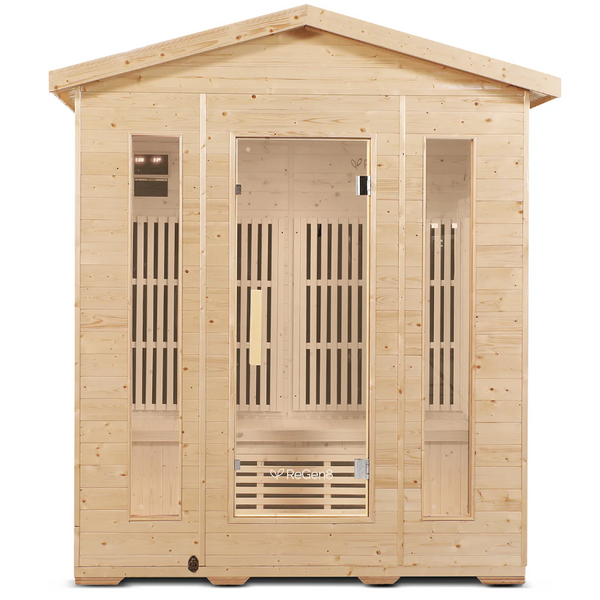 Regen8 Quadro Outdoor 4 Person 2920W Infrared Sauna Saunas