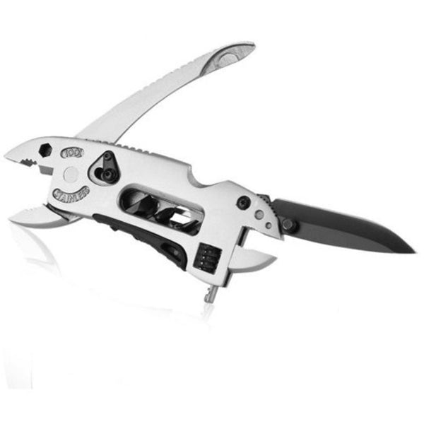 Screwdriver Pliers Camping Survival Multi Tool Knife Gear Tools Silver