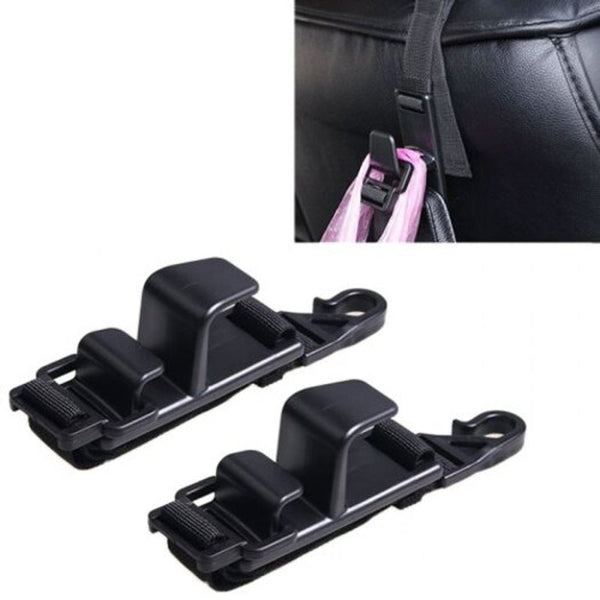 Sd 2512 Car Seat Back Headrest Hook Storage Hanger Organizer Phone Holder Black