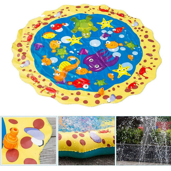 100Cm Inflatable Splash Sprinkler Play Mat Summer Water Toys Other Outdoor Toys