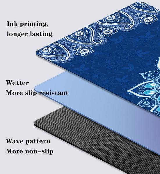 Non Slip Tpe Suede Yoga Mat Eco Friendly Carpet For Pilates Exercise Pad Mats & Non Slip Towels