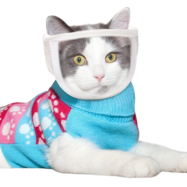 Transparent Cat Muzzle Breathable Dogs Cats Bathing Grooming Tools Anti Bite Puppy Kitten Mask Pet Product Muzzles